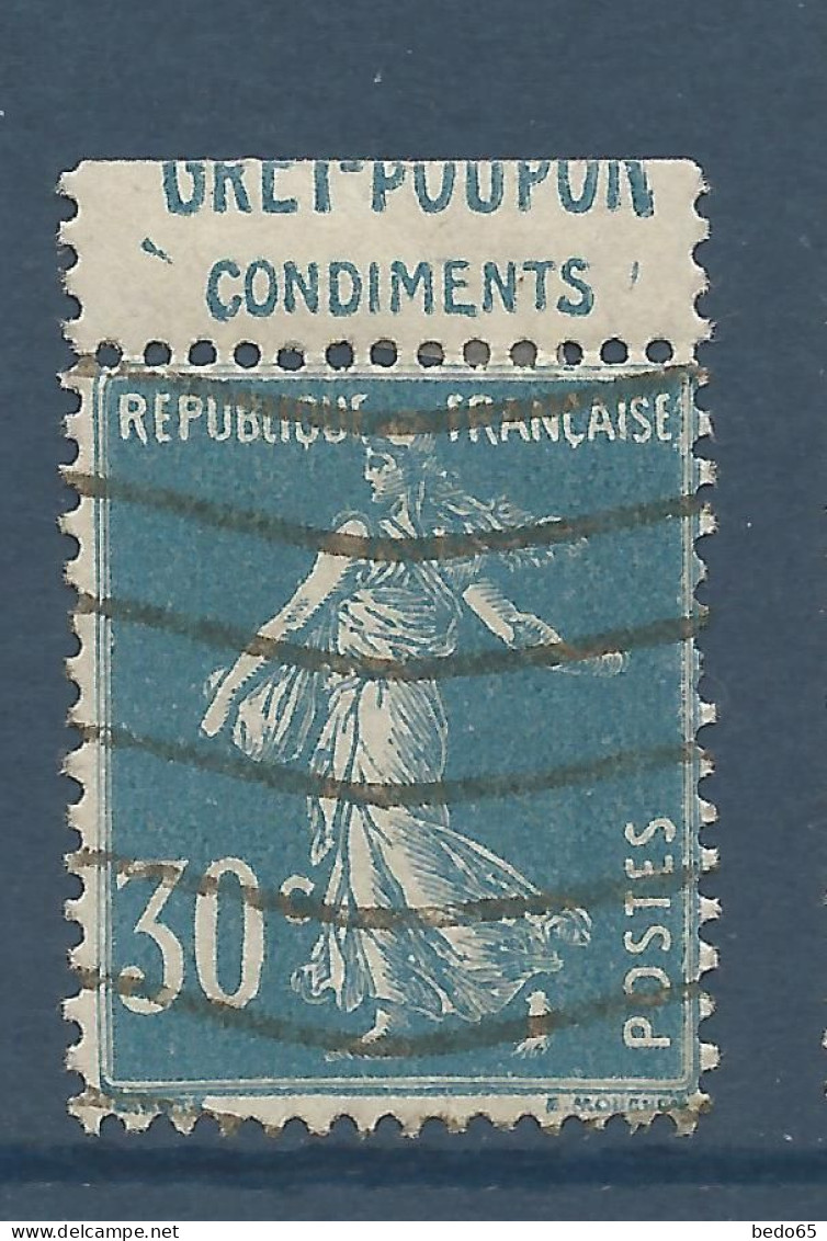Semeuse  N° 192 PUB Grey Poupon OBL / Used - Used Stamps