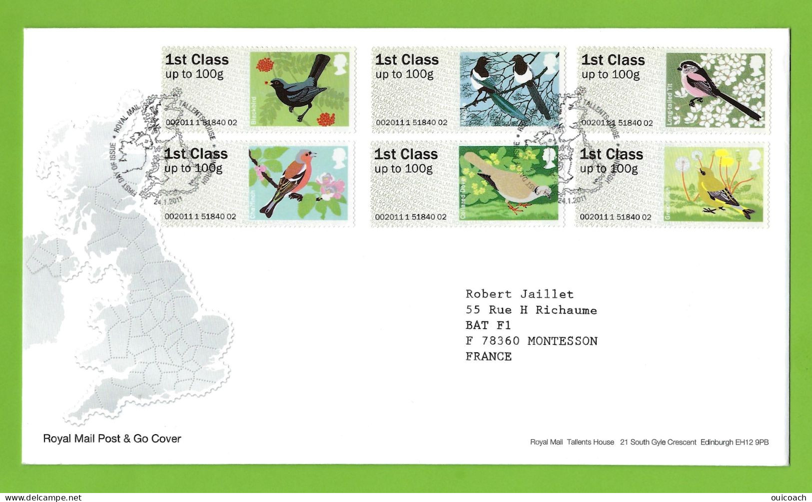 Oiseaux Distributeur 9 à 14 - 2011-2020 Dezimalausgaben