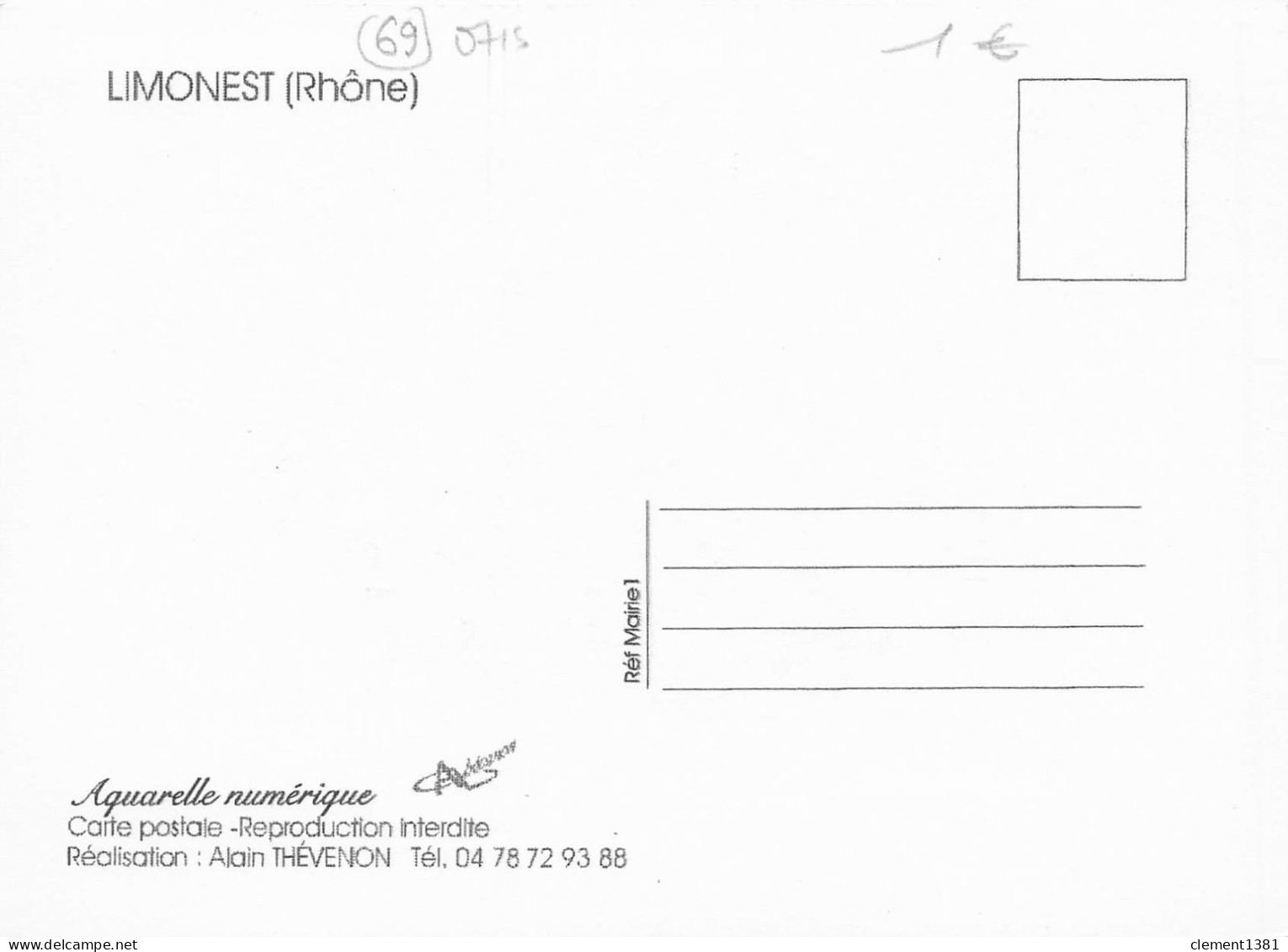 Limonest Aquarelle Numerique Alain Thevenon - Limonest