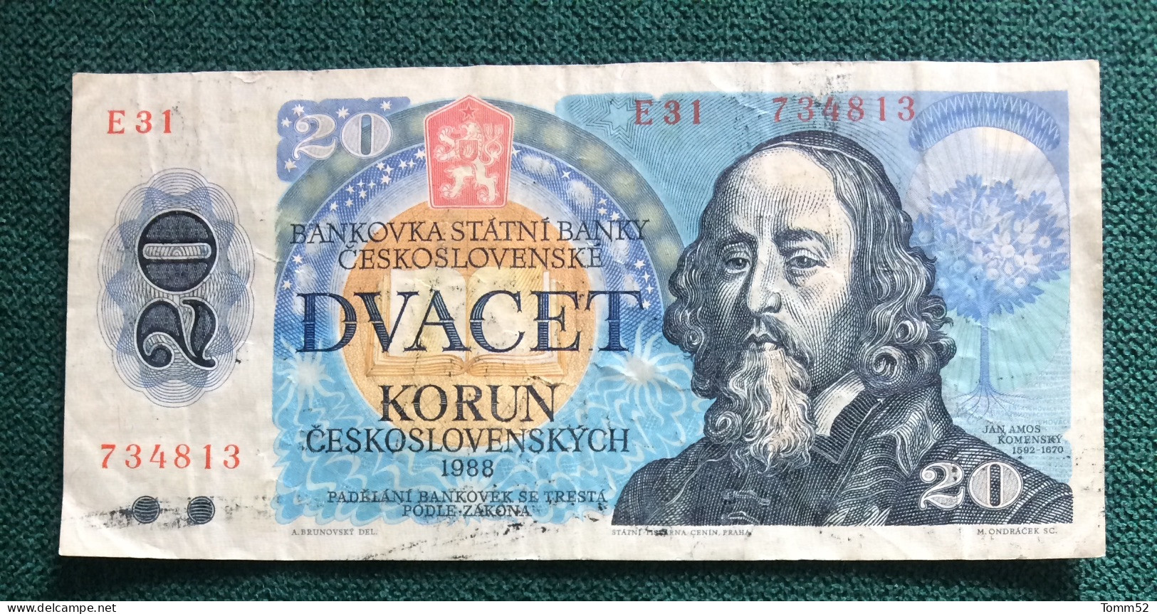 CZEHOSLOVAKIA 20 Korun - Checoslovaquia