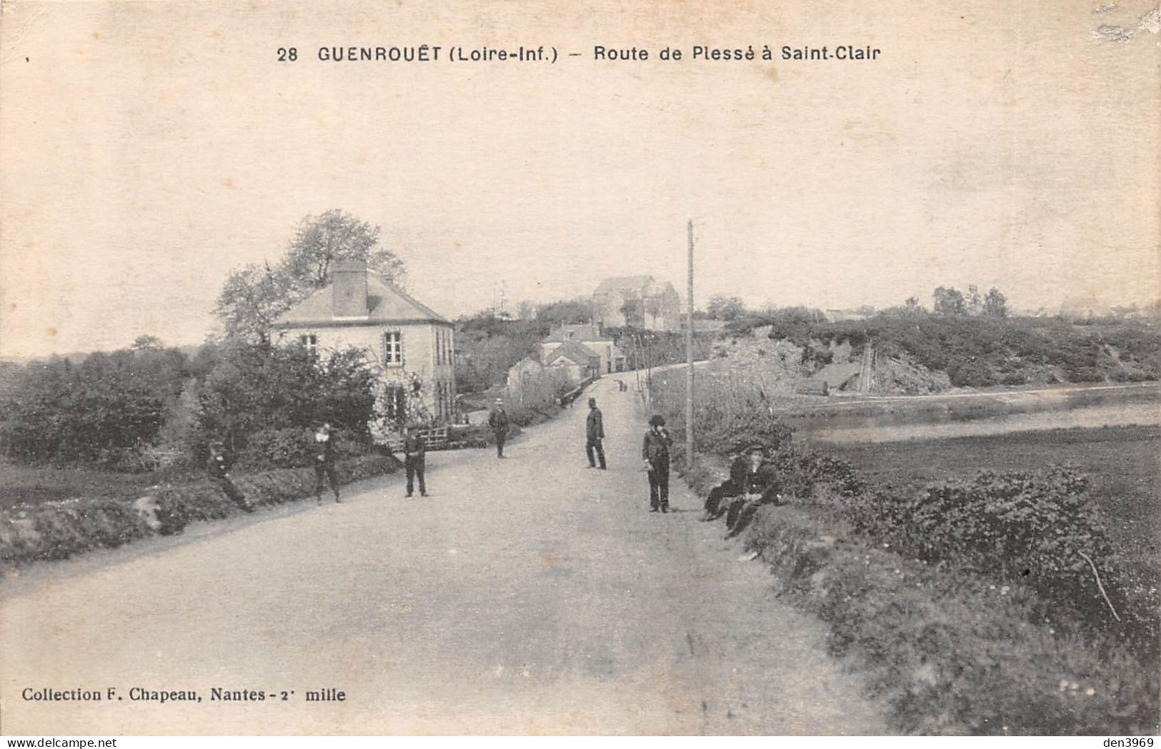 GUENROUET (Loire-Atlantique) - Route De Plessé à Saint-Clair - Ecrit 1919 (2 Scans) - Guenrouet