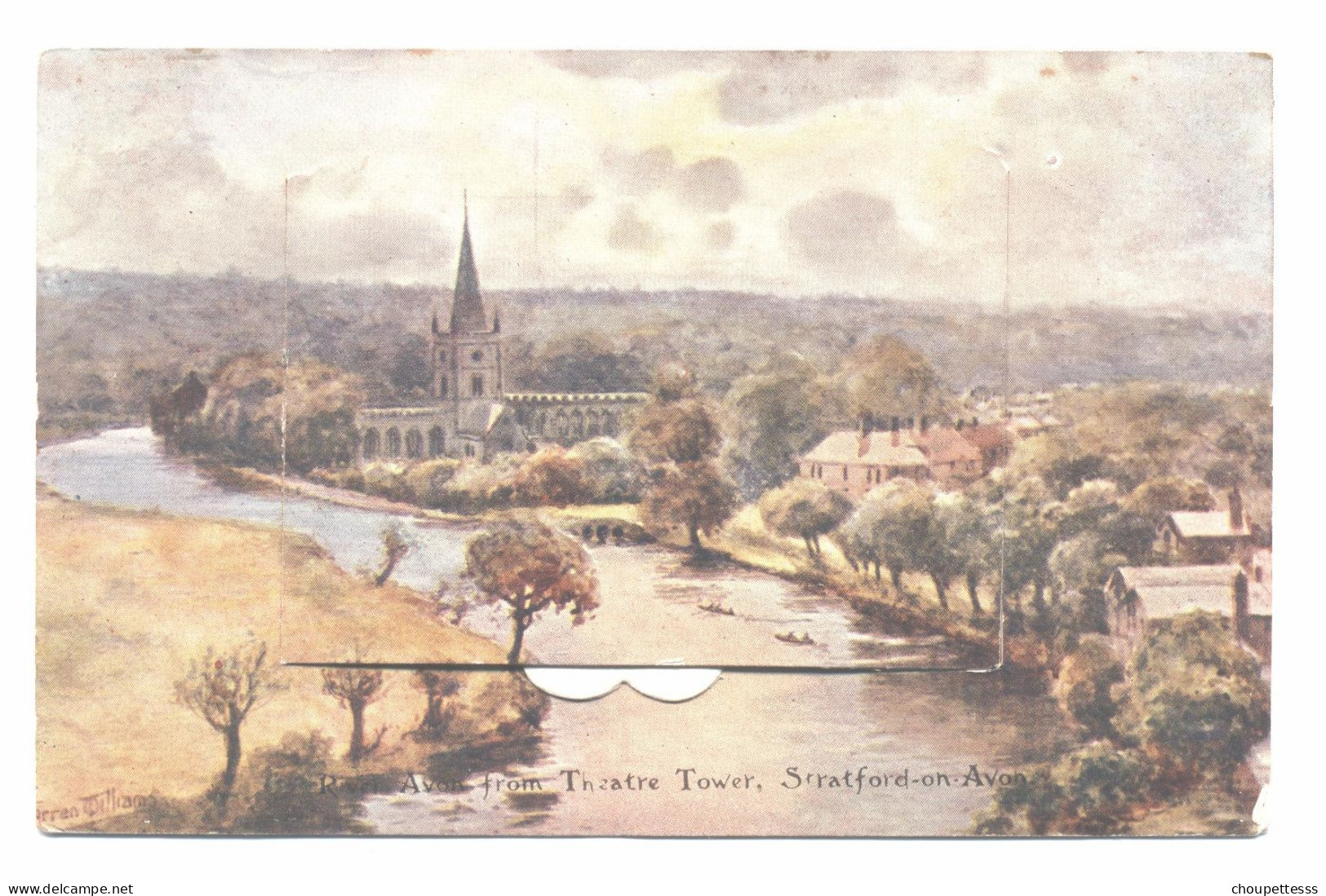 Statford On  Avon -  Avon From Theater Tower -  Carte  Système  Avec  10  Vues ( 285 ) - Stratford Upon Avon