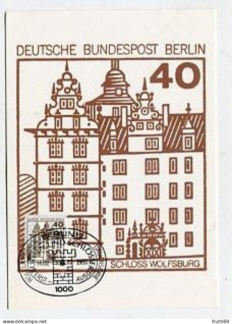 MC 158415 GERMANY BERLIN WEST - 1980 - Burgen Und Schlösser - Schloss Wolfsburg - Cartas Máxima