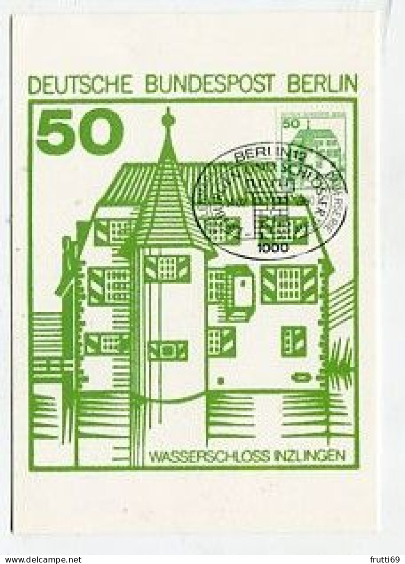 MC 158416 GERMANY BERLIN WEST - 1980 - Burgen Und Schlösser - Wasserschloss Inzlingen - Cartes-Maximum (CM)