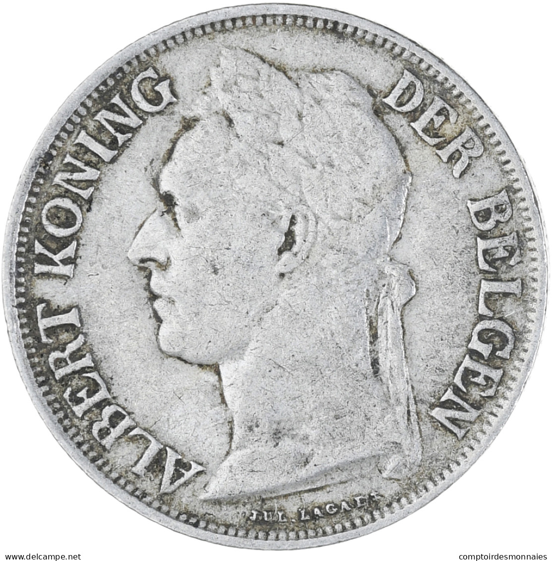 Monnaie, Congo Belge, Franc, 1928, TTB+, Cupro-nickel, KM:21 - 1910-1934: Albert I.