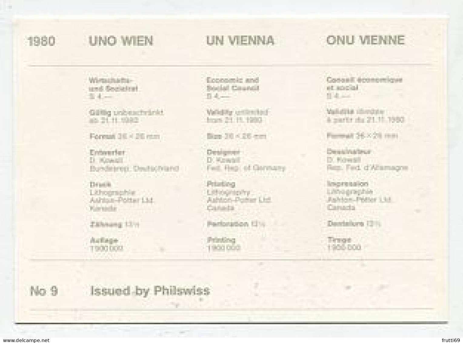 MC 158424 UNITED NATIONS - Wien - 1980 - Wirtschafts Und Sozialrat - Maximum Cards