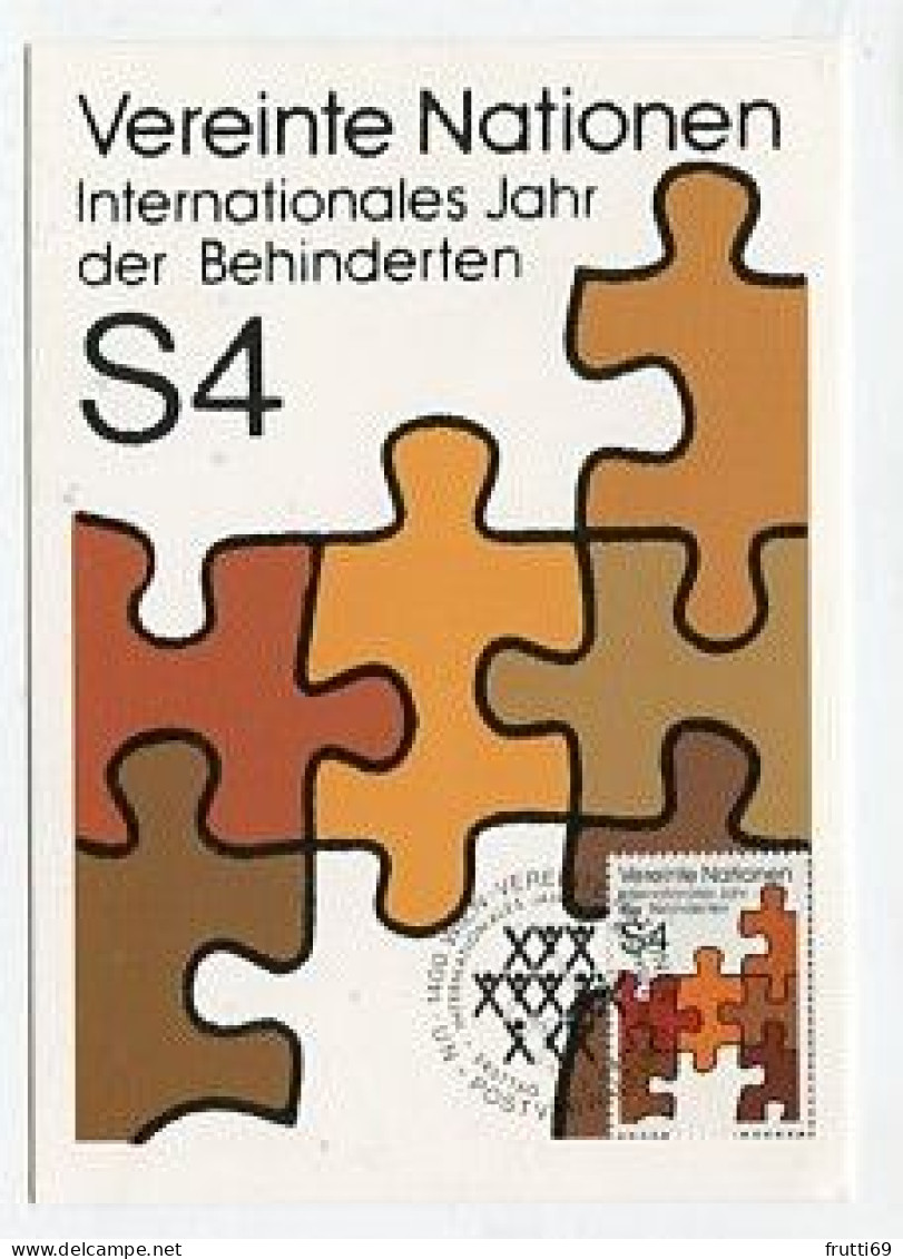 MC 158425 UNITED NATIONS - Wien - 1981 - Internationales Jahr Der Behinderten - Cartes-maximum