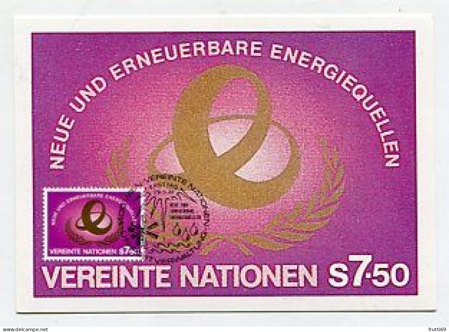 MC 158427 UNITED NATIONS - Wien - 1981 - Neue Und Erneuerbare Energien - Cartoline Maximum