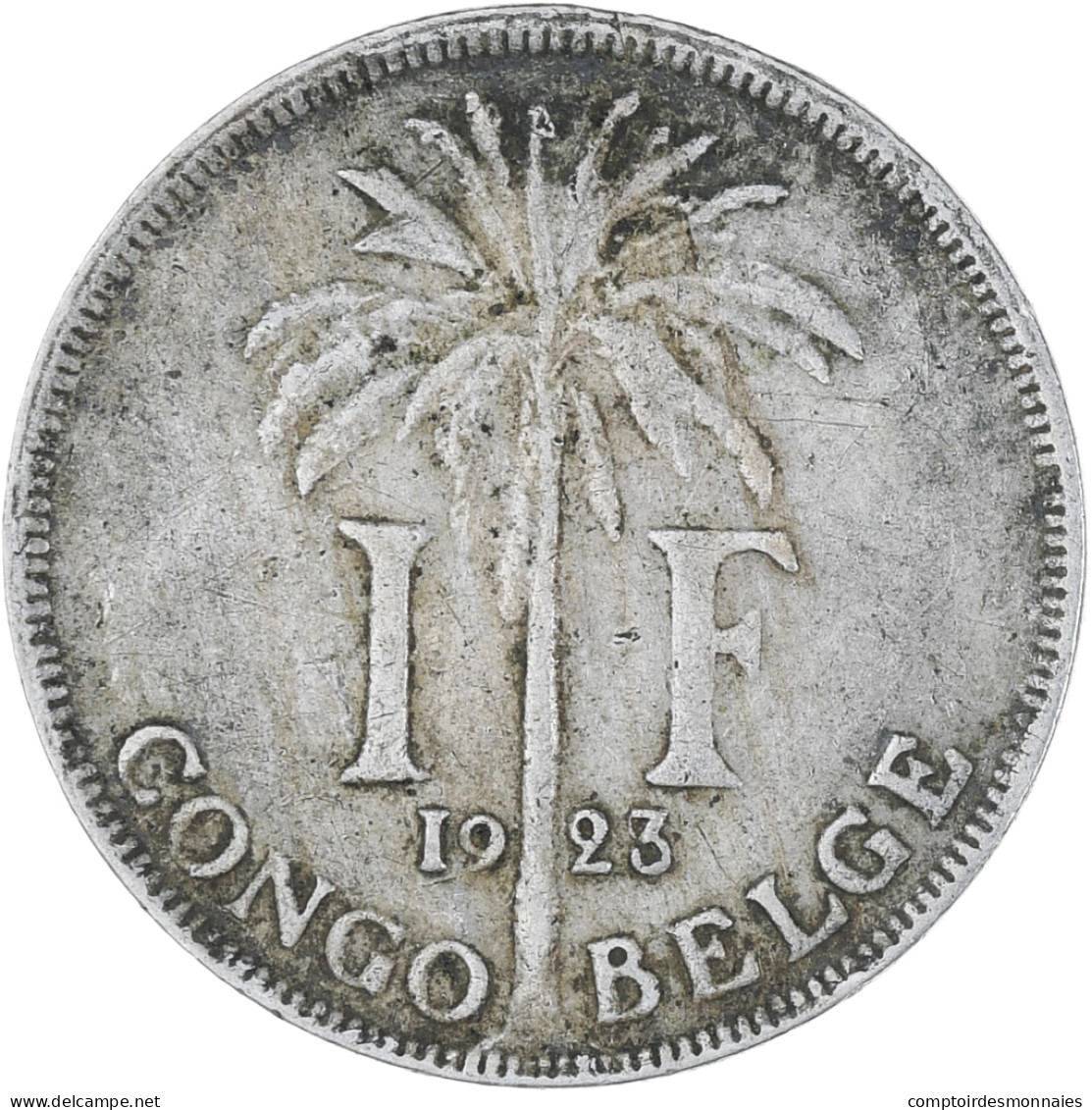 Monnaie, Congo Belge, Franc, 1923, TTB, Cupro-nickel, KM:21 - 1910-1934: Albert I