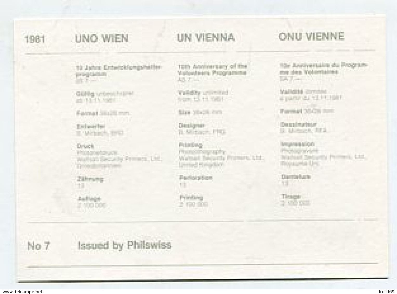 MC 158429 UNITED NATIONS - Wien - 1981 - 10. Jahre Entwicklungshelferprogramm - Cartes-maximum