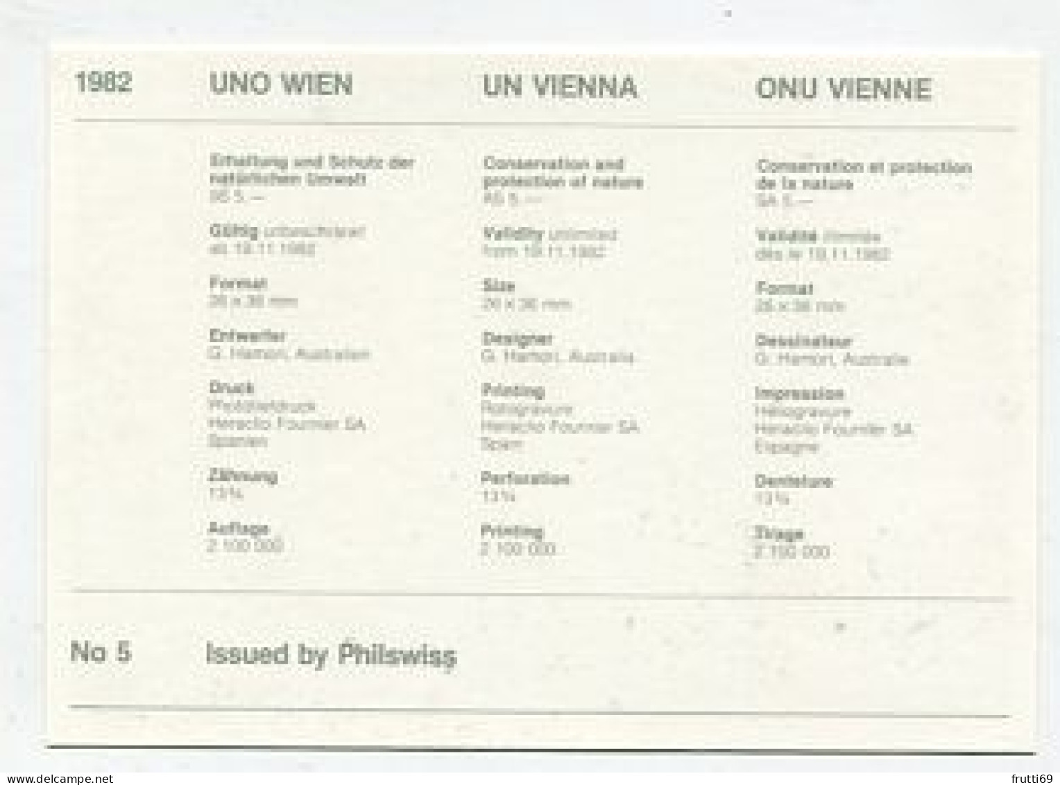 MC 158433 UNITED NATIONS - Wien - 1982 - Erhaltung Und Schutz Der Natürlichen Umwelt - Maximumkaarten