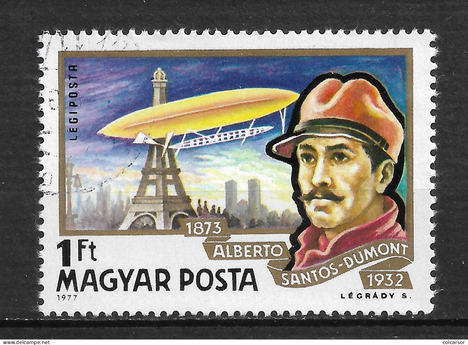 HONGRIE  N°   402 " SANTOS-DUMONT - Unused Stamps