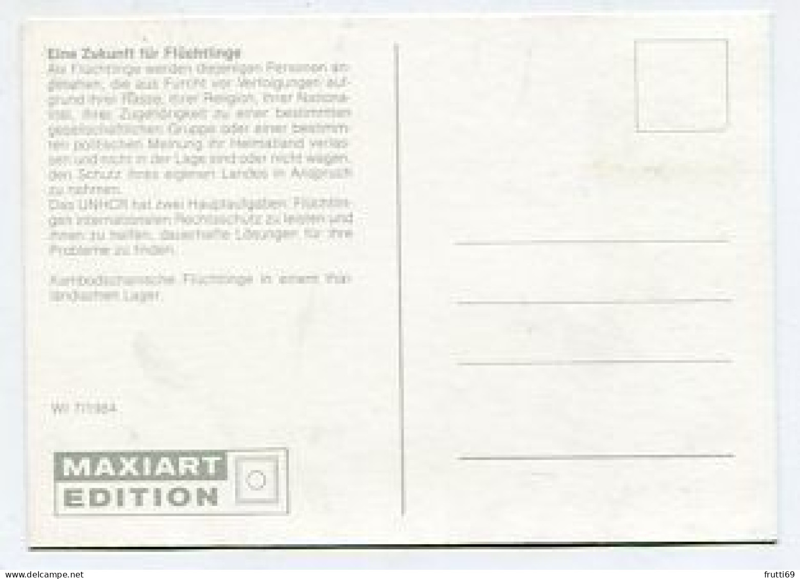 MC 158442 UNITED NATIONS - Wien - 1984 - Eine Zukunft Für Flüchtlinge - Maximum Cards