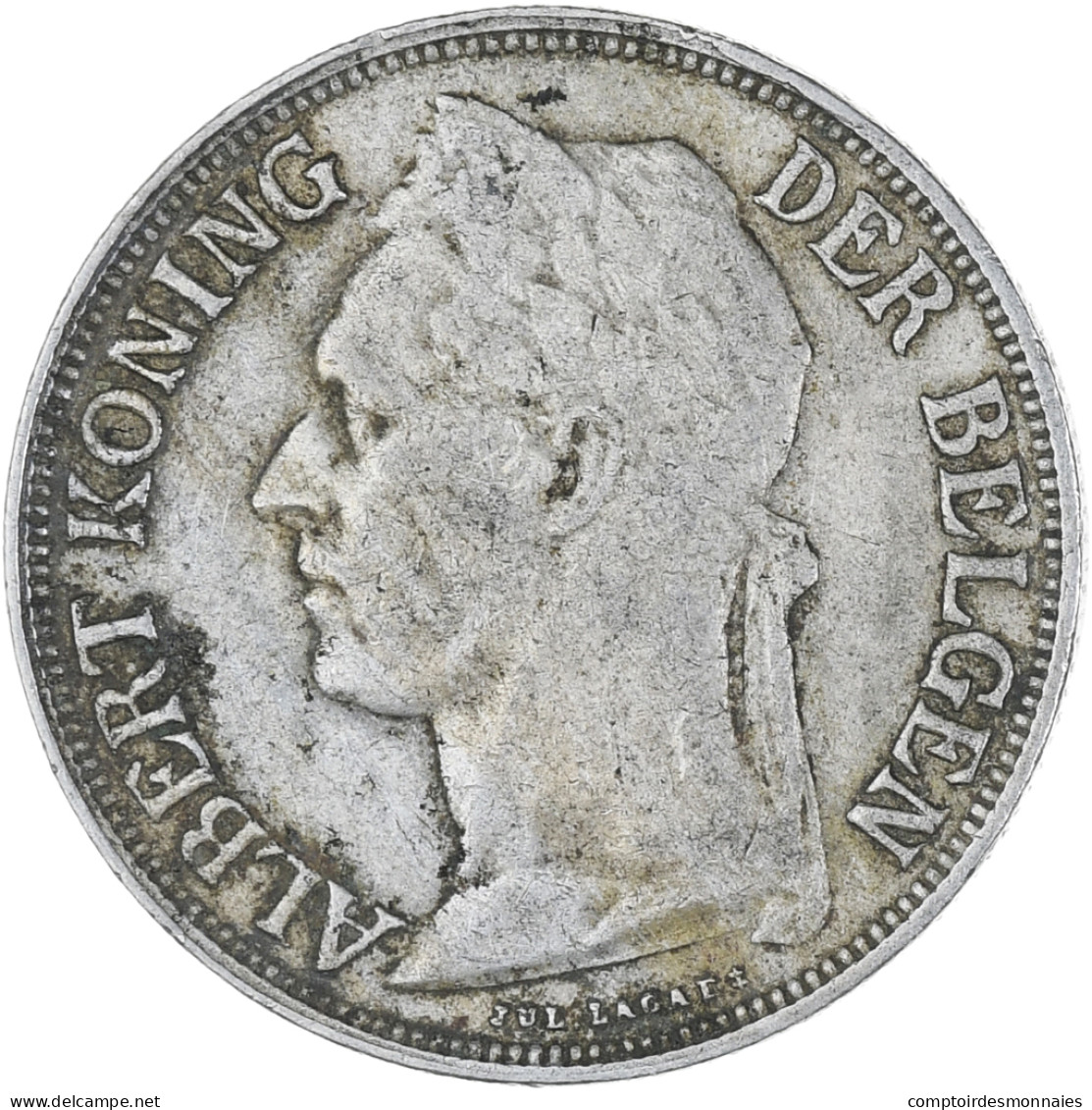 Monnaie, Congo Belge, Franc, 1928, TTB+, Cupro-nickel, KM:21 - 1910-1934: Albert I.