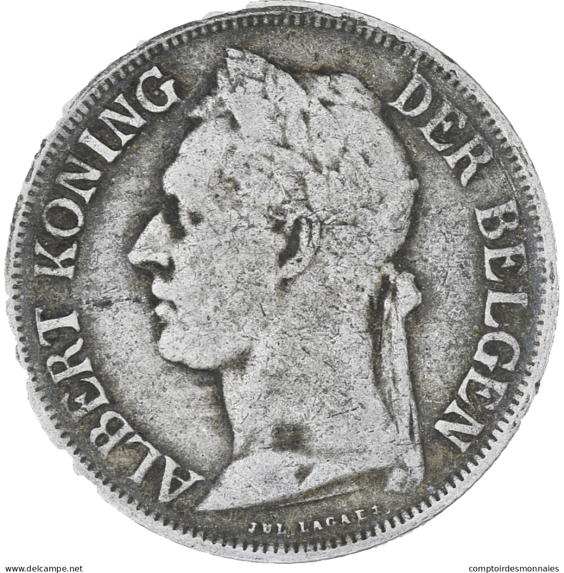 Monnaie, Congo Belge, Franc, 1922, TTB, Cupro-nickel, KM:21 - 1910-1934: Alberto I