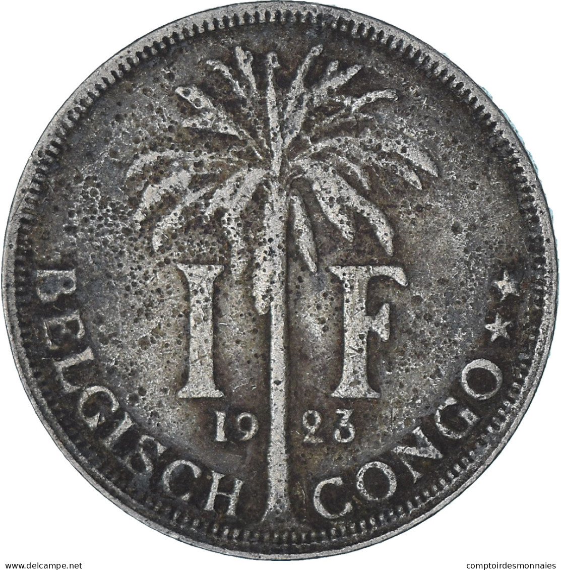 Monnaie, Congo Belge, Franc, 1923, TTB, Cupro-nickel, KM:21 - 1910-1934: Albert I