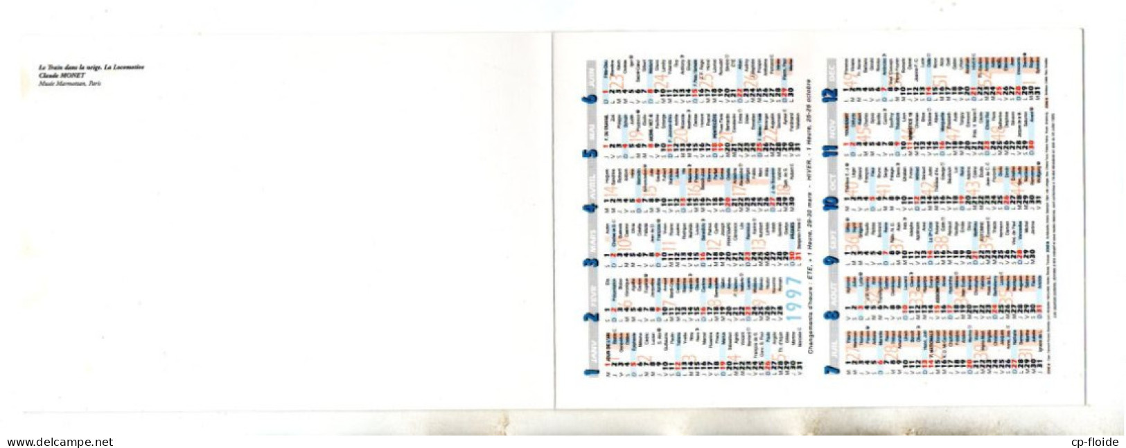 CALENDRIER 1997 . " BOUCHERIE " . GÉRARD DOMINGIE . VILLENEUVE-SUR-LOT - Réf. N°37701 - - Small : 1981-90