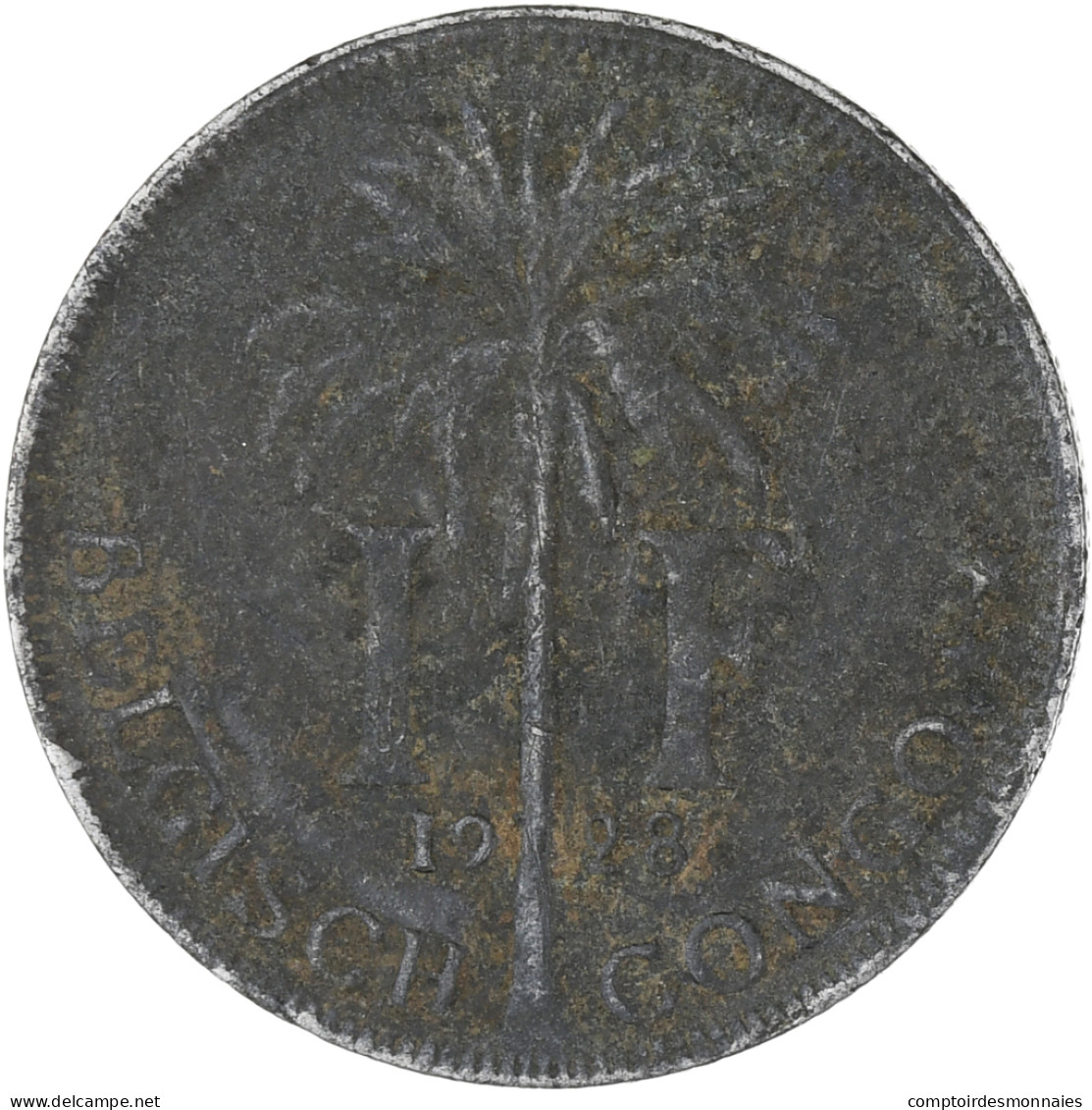 Monnaie, Congo Belge, Franc, 1928, TB, Cupro-nickel, KM:21 - 1910-1934: Albert I