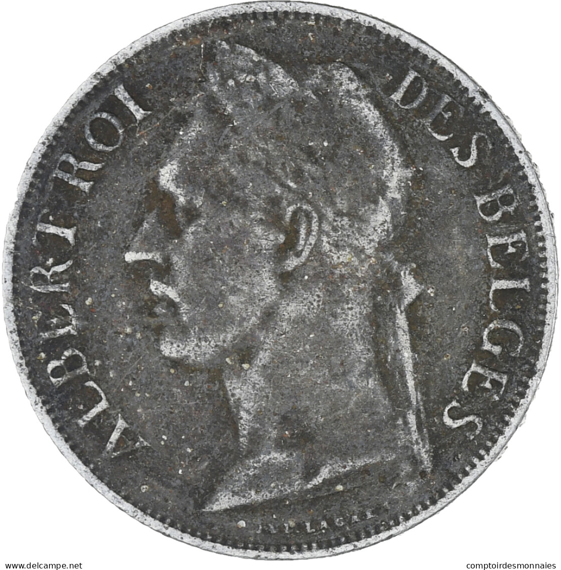 Monnaie, Congo Belge, Franc, 1922, TB, Cupro-nickel, KM:20 - 1910-1934: Albert I.