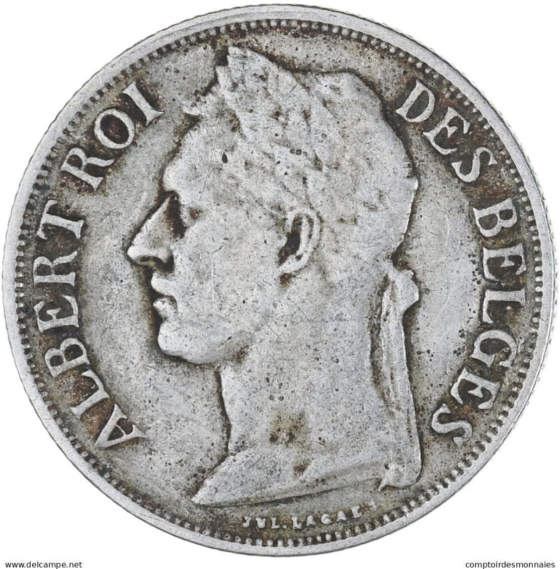 Monnaie, Congo Belge, Franc, 1929, TTB, Cupro-nickel, KM:21 - 1910-1934: Albert I.