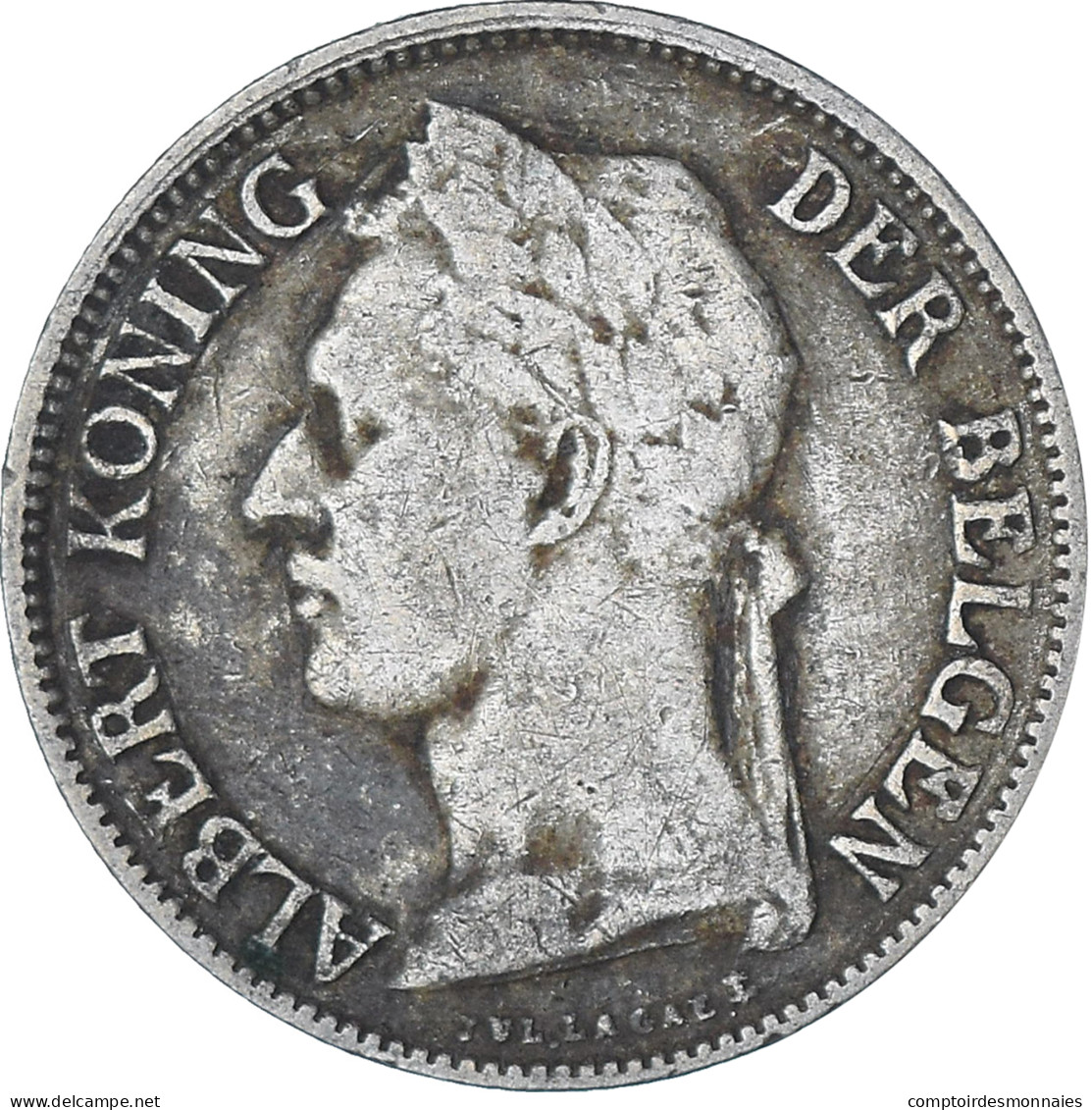Monnaie, Congo Belge, 50 Centimes, 1926, TB, Cupro-nickel, KM:23 - 1910-1934: Albert I.