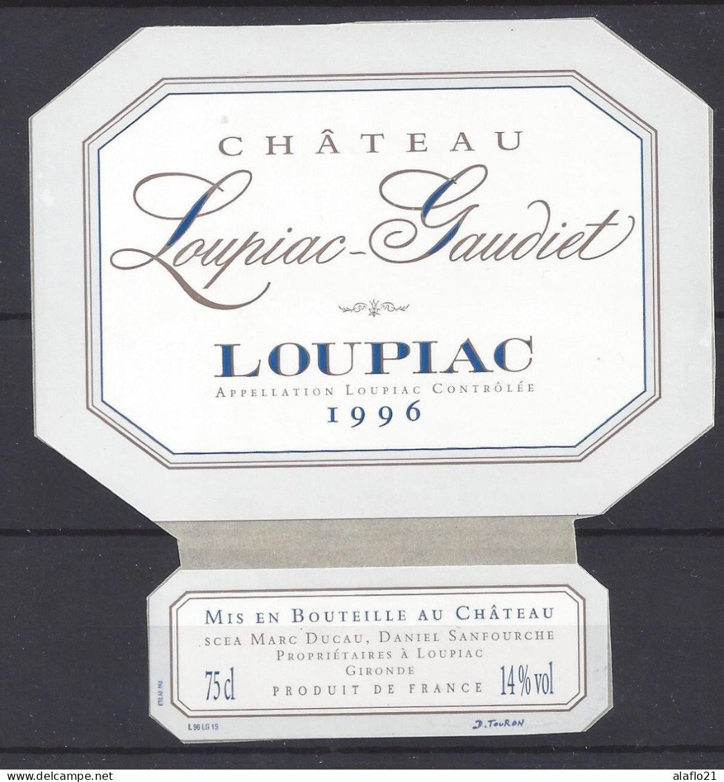 ETIQUETTE - LOUPIAC - Château Loupiac-Gaudiet 1996 - Bordeaux