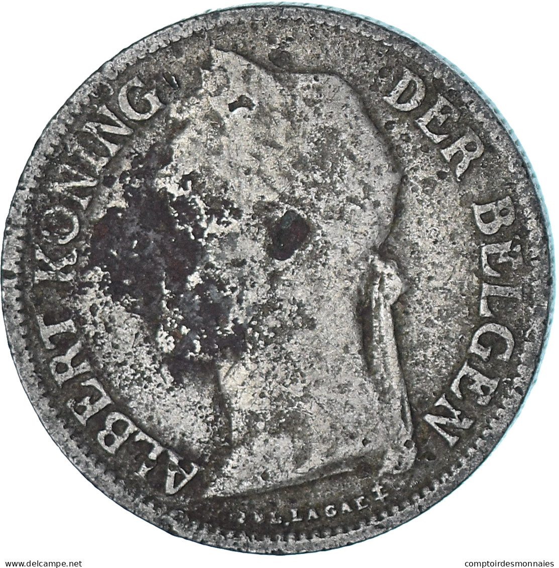 Monnaie, Congo Belge, 50 Centimes, 1927, TB, Cupro-nickel, KM:23 - 1910-1934: Albert I.