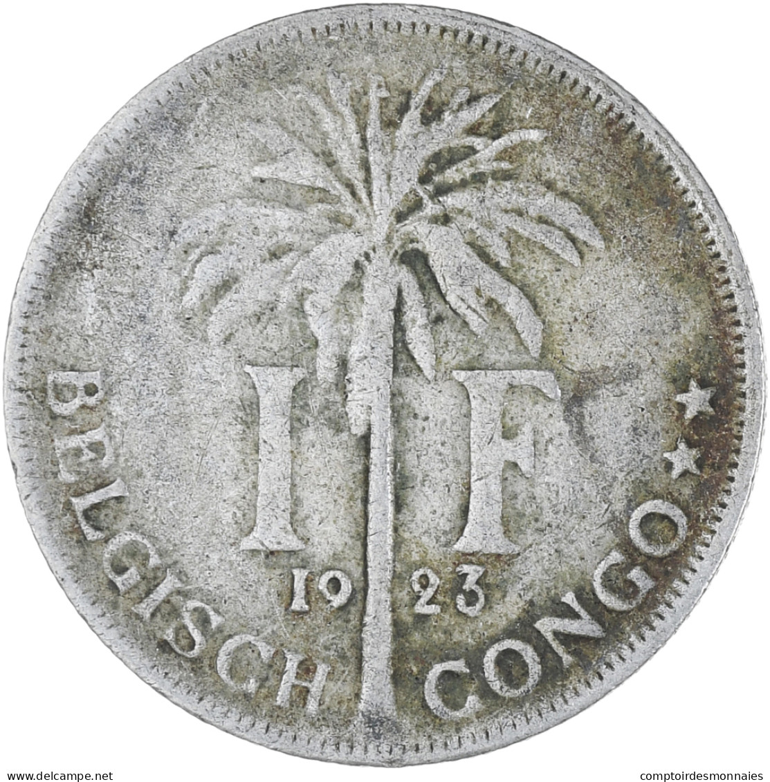 Monnaie, Congo Belge, Franc, 1923, TB, Cupro-nickel, KM:21 - 1910-1934: Albert I