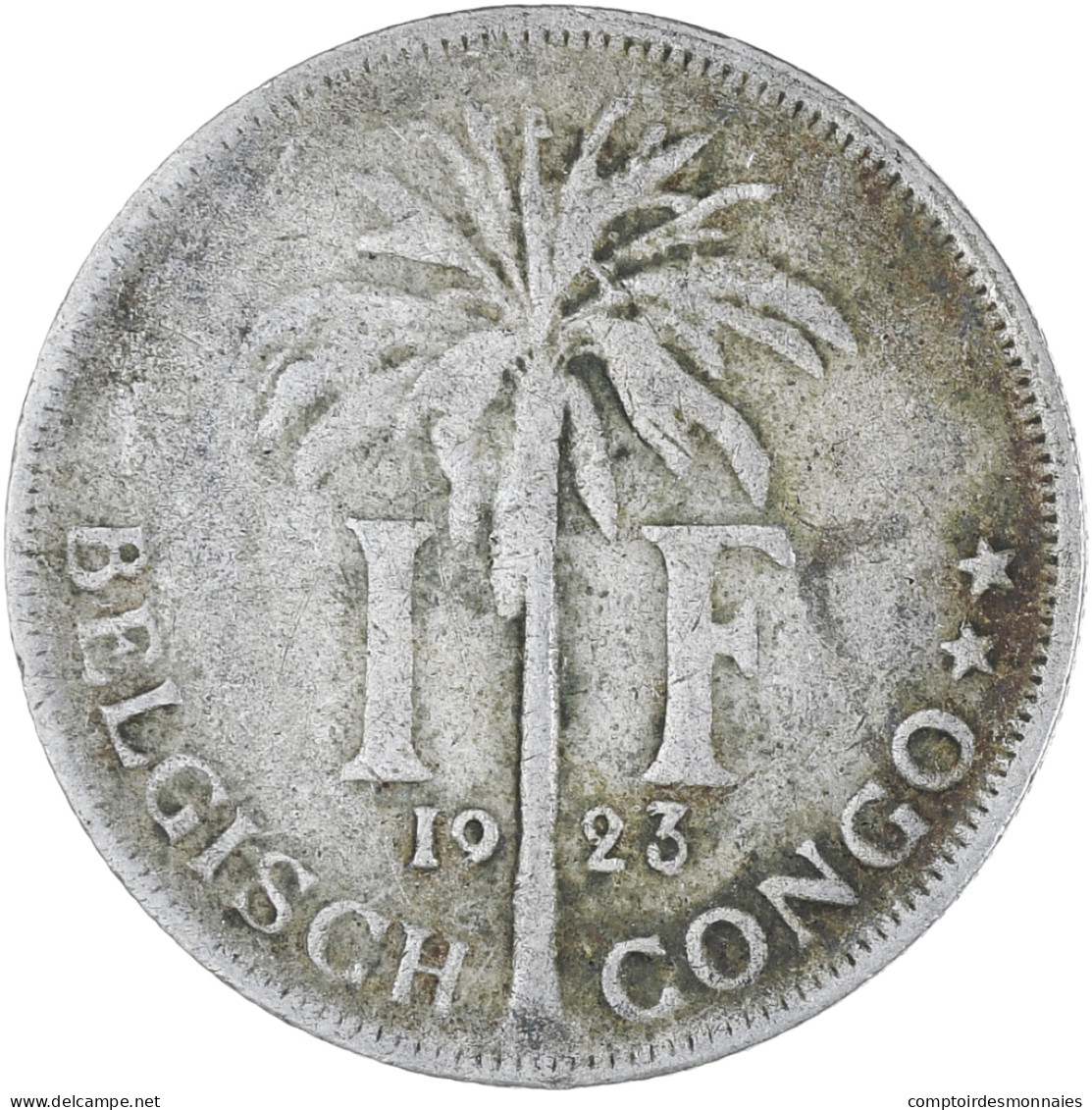 Monnaie, Congo Belge, Franc, 1923, TB, Cupro-nickel, KM:21 - 1910-1934: Albert I.