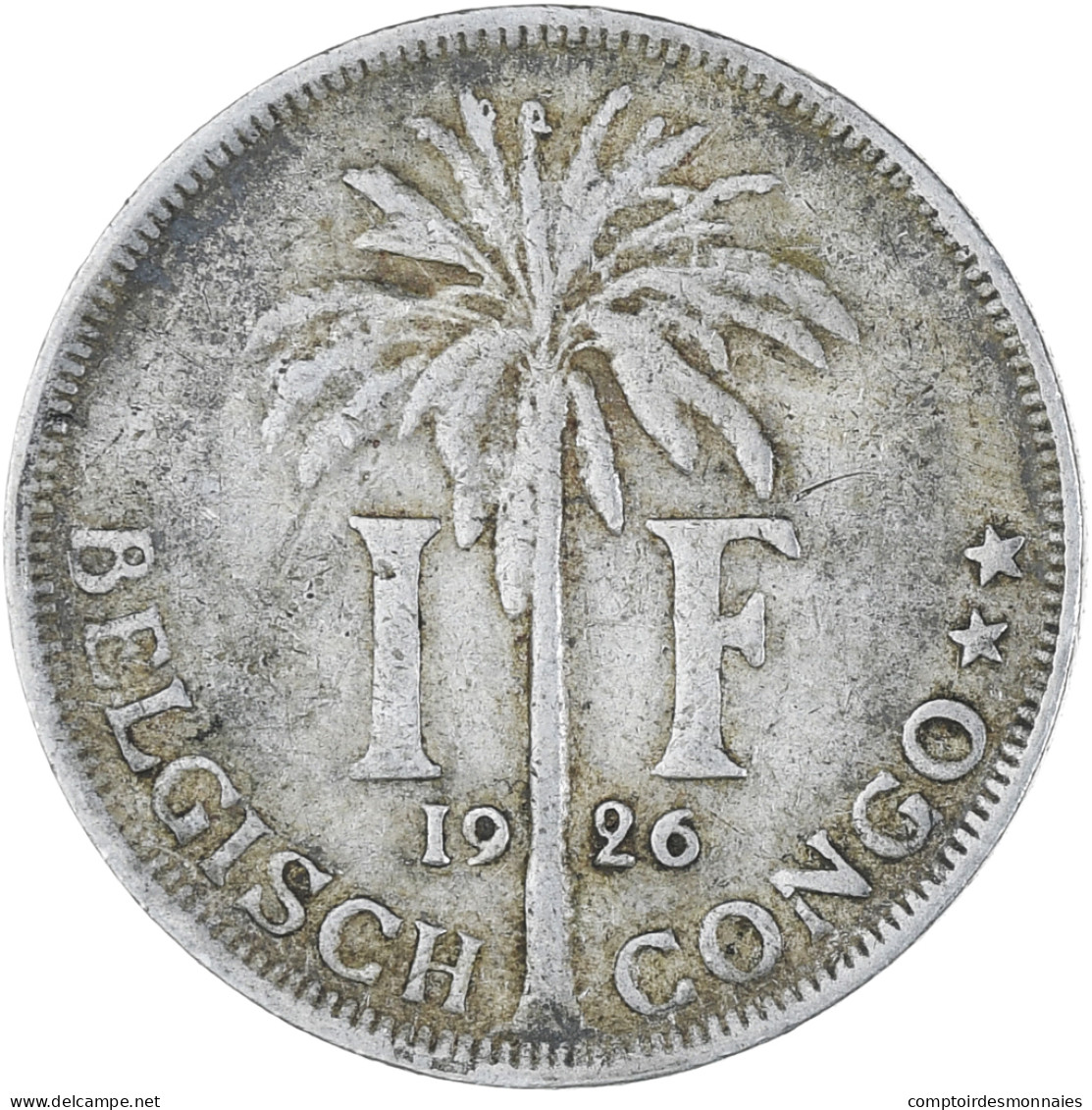 Monnaie, Congo Belge, Franc, 1926, TTB, Cupro-nickel, KM:21 - 1910-1934: Albert I