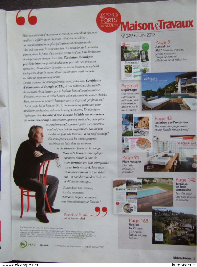 MAGAZINE MAISON ET TRAVAUX / 2013 / N° 249 - Casa & Decorazione