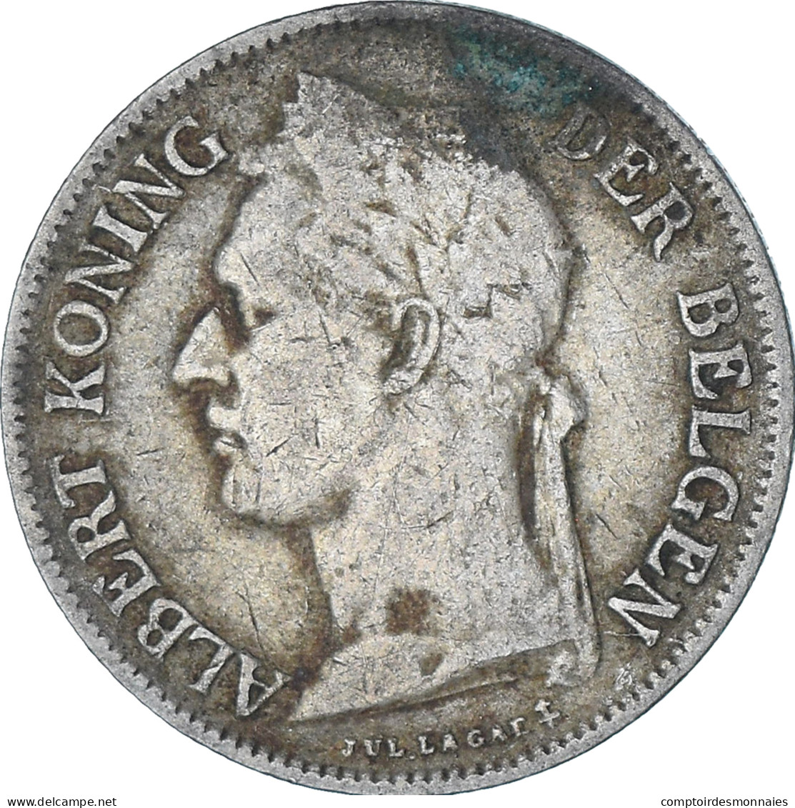 Monnaie, Congo Belge, 50 Centimes, 1926, TTB, Cupro-nickel, KM:23 - 1910-1934: Albert I