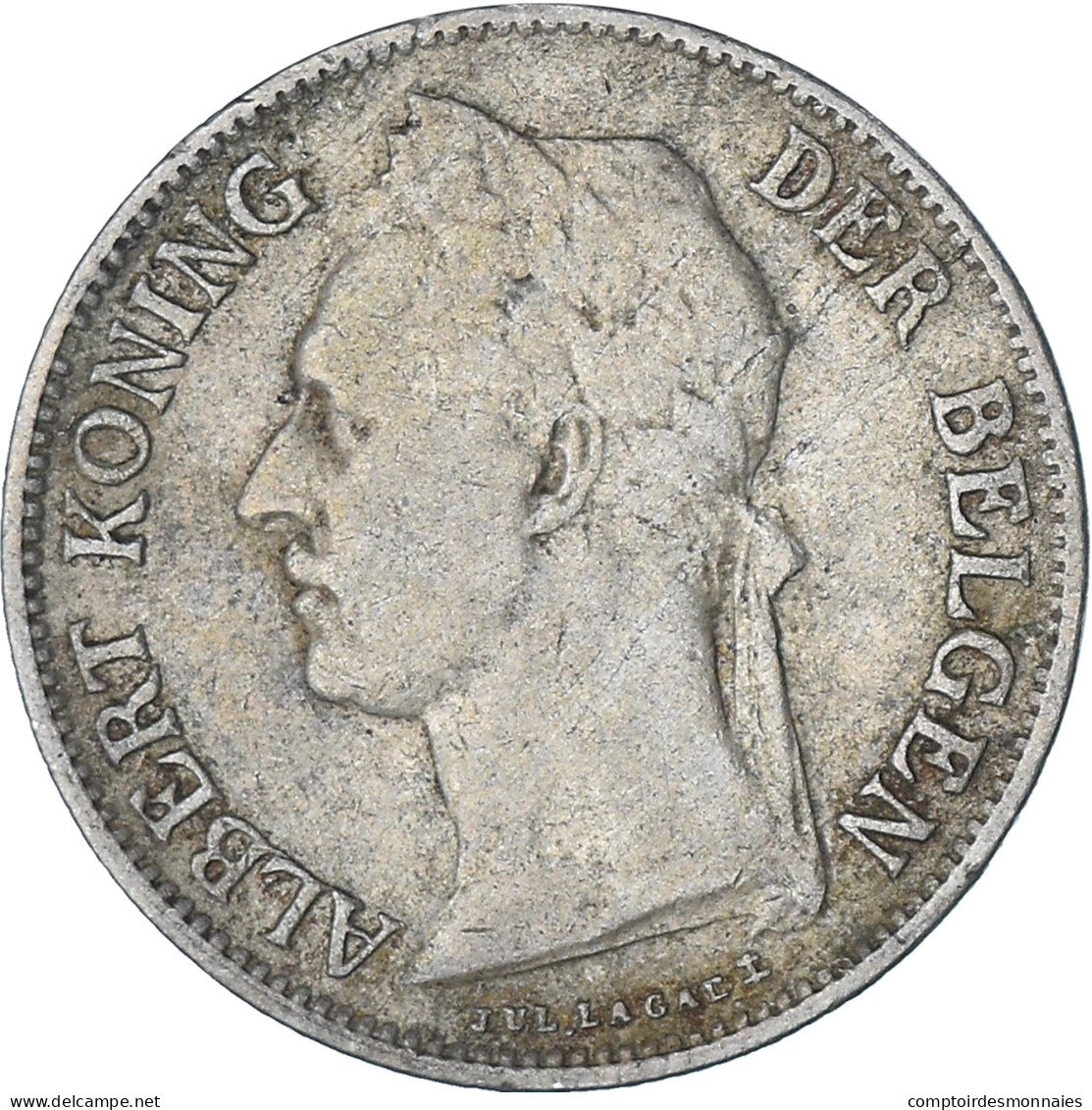 Monnaie, Congo Belge, 50 Centimes, 1926, TTB, Cupro-nickel, KM:23 - 1910-1934: Albert I