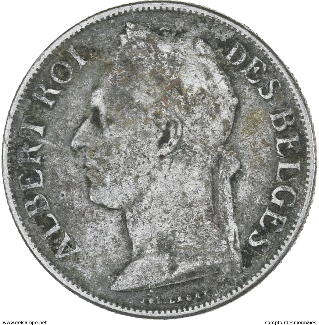 Monnaie, Congo Belge, Franc, 1922, TTB, Cupro-nickel, KM:20 - 1910-1934: Albert I