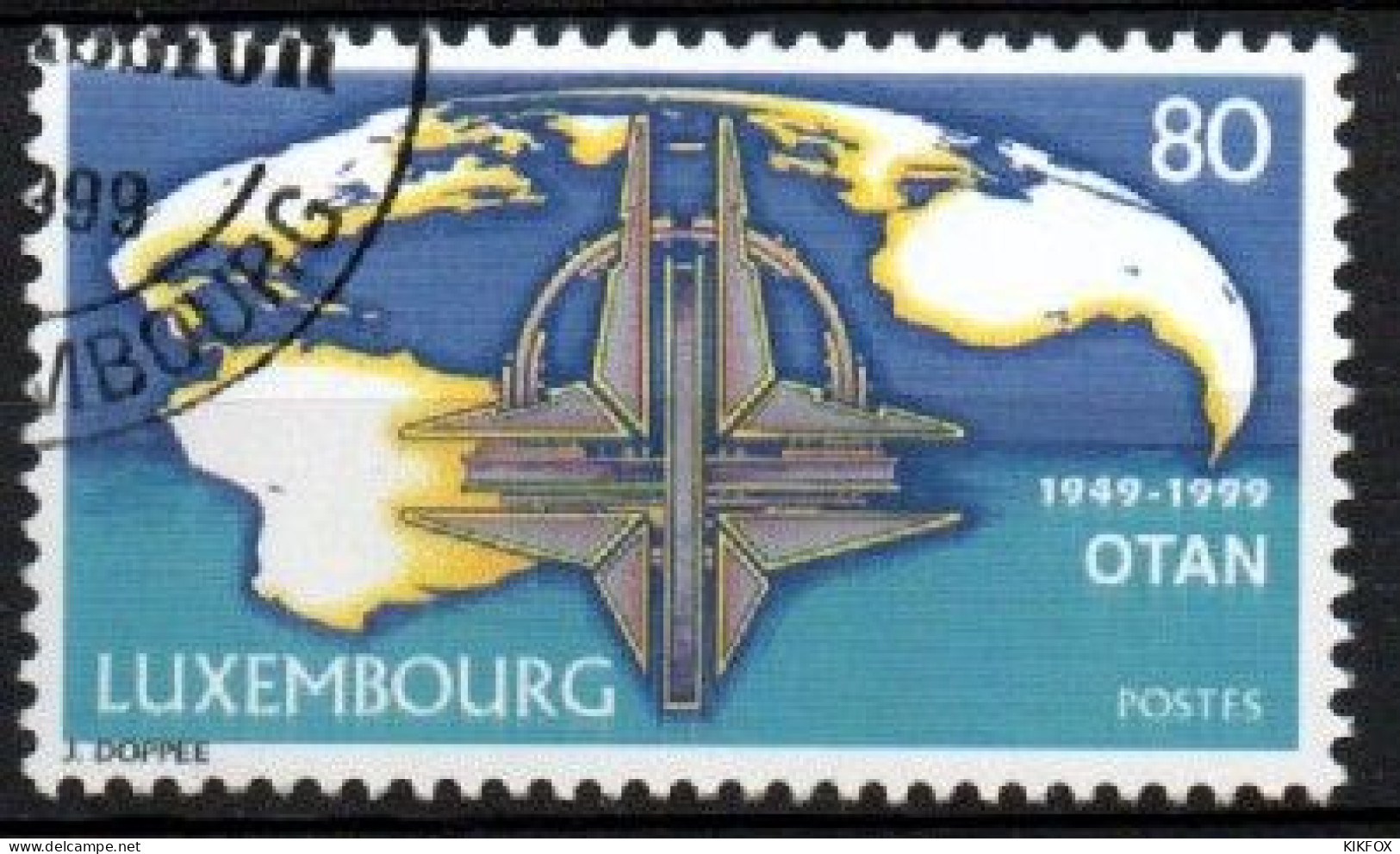 Luxembourg, Luxemburg, 1999,  Y&T 1421,  MI 1471 ,  50 JAHRE NATO, GESTEMPELT,  Oblitéré - Gebruikt