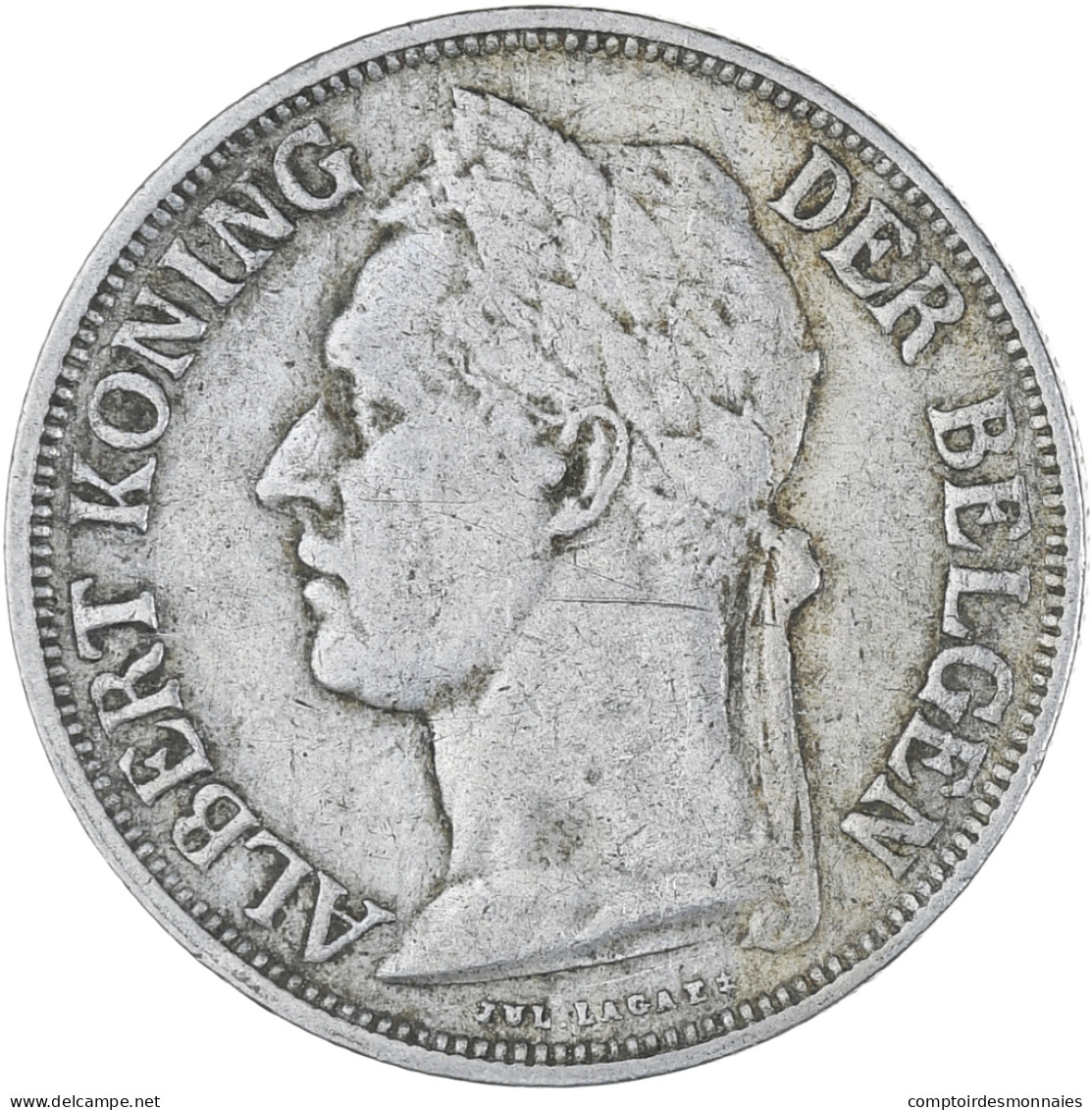 Monnaie, Congo Belge, Franc, 1928, TTB+, Cupro-nickel, KM:21 - 1910-1934: Albert I.