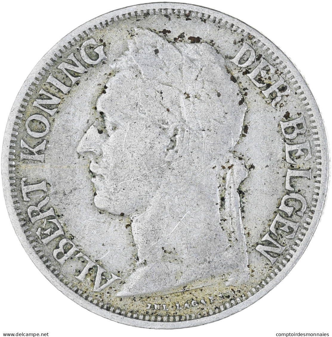 Monnaie, Congo Belge, Franc, 1928, TTB, Cupro-nickel, KM:21 - 1910-1934: Albert I.