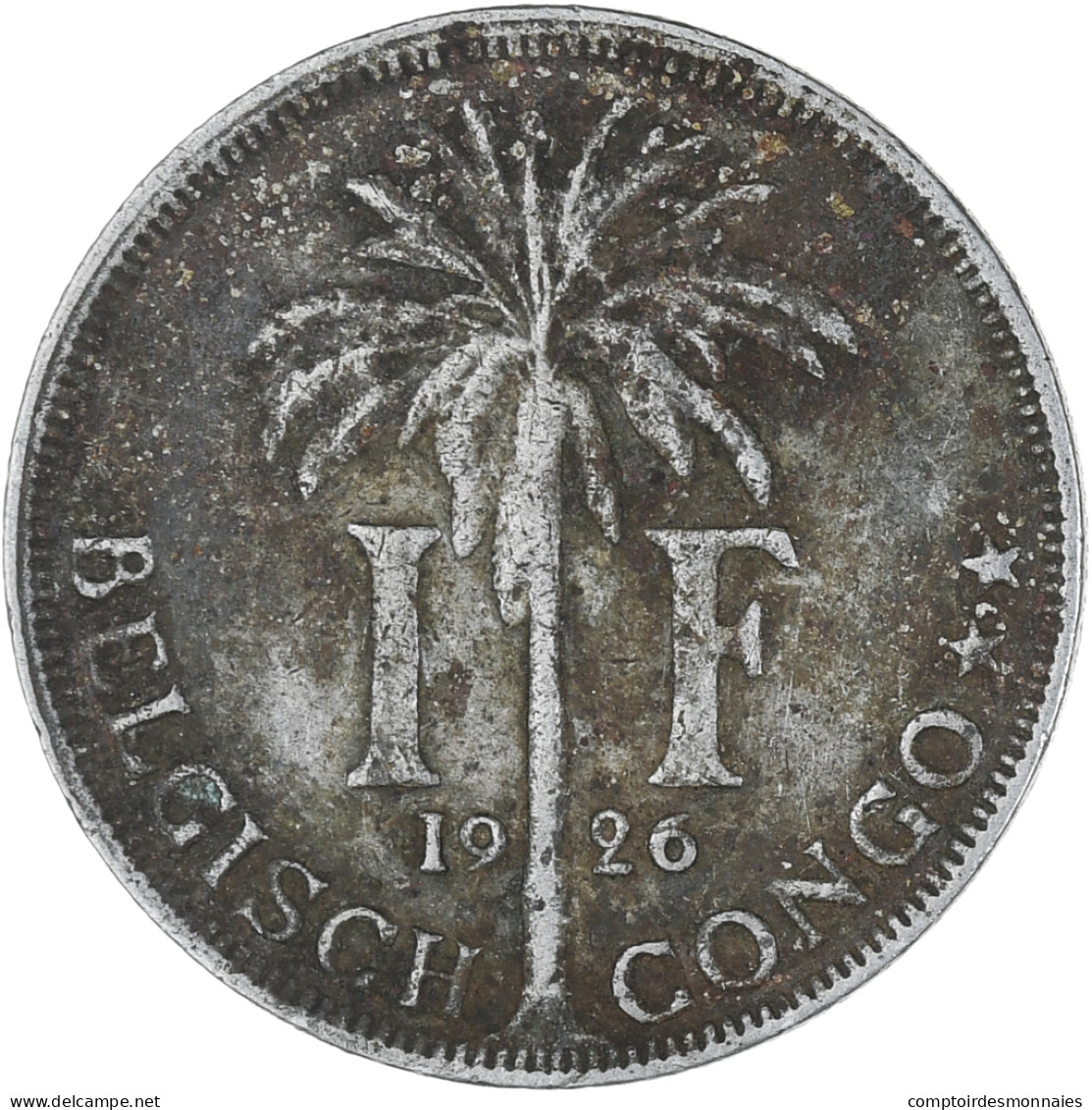 Monnaie, Congo Belge, Franc, 1926, TB, Cupro-nickel, KM:21 - 1910-1934: Albert I