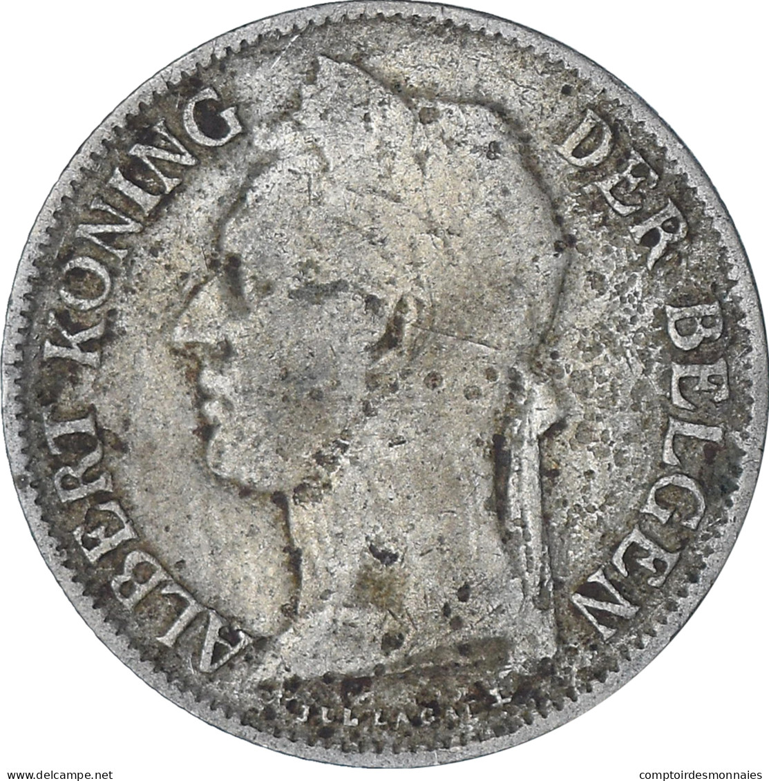 Monnaie, Congo Belge, 50 Centimes, 1926, TB, Cupro-nickel, KM:23 - 1910-1934: Albert I