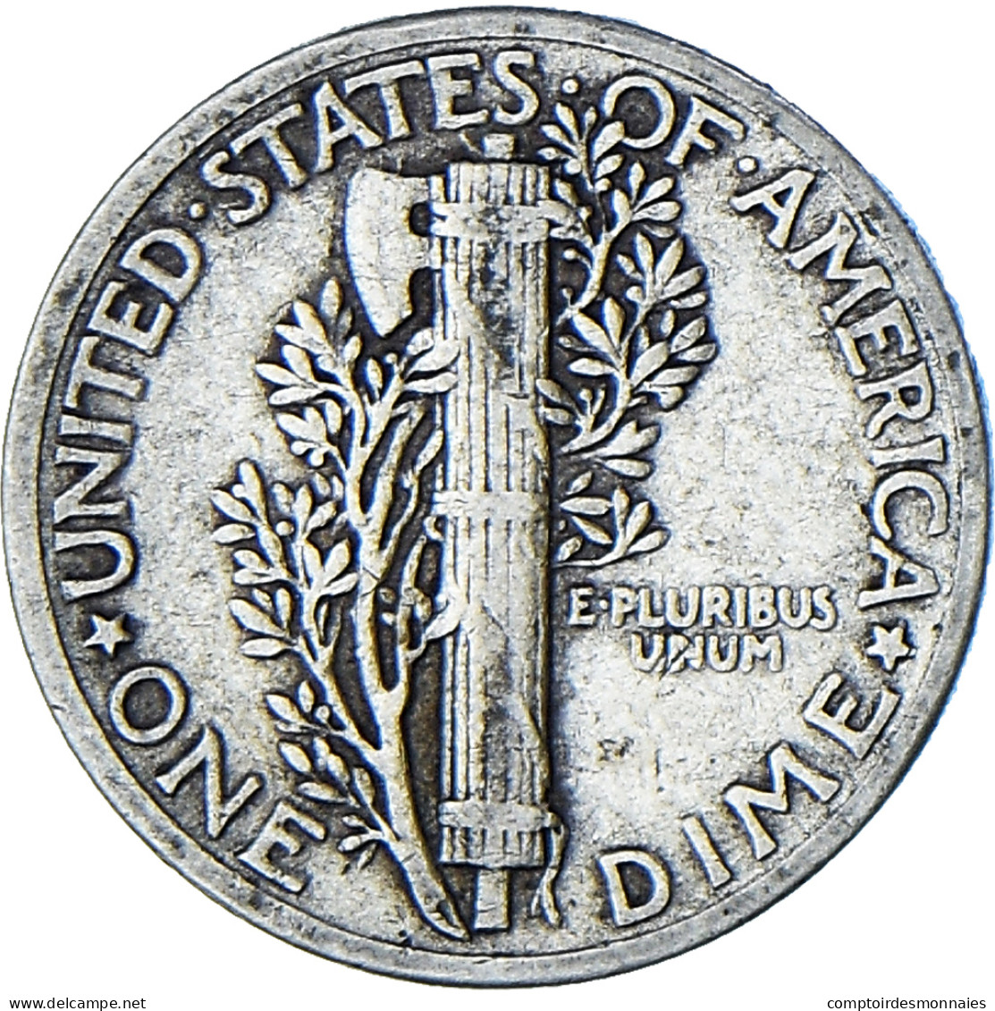 États-Unis, Mercury Dime, Dime, 1943, Philadelphie, TB+, Argent, KM:140 - 1916-1945: Mercury (kwik)