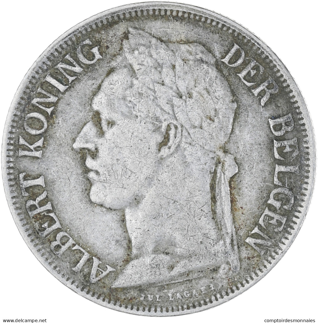 Monnaie, Congo Belge, Franc, 1924, TTB, Cupro-nickel, KM:21 - 1910-1934: Albert I