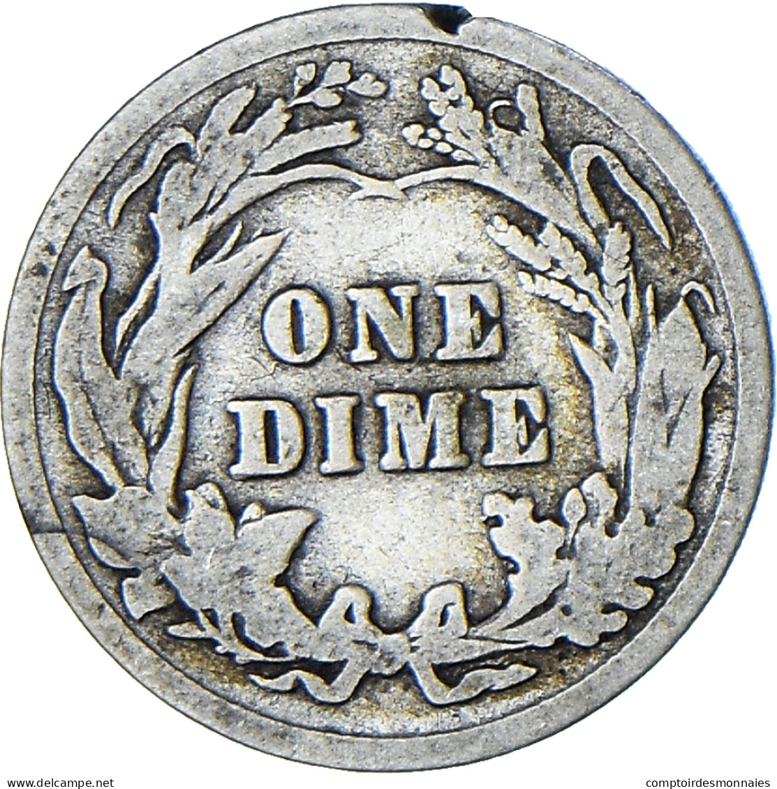 États-Unis, Barber Dime, Dime, 1901, Philadelphie, B+, Argent, KM:113 - 1892-1916: Barber