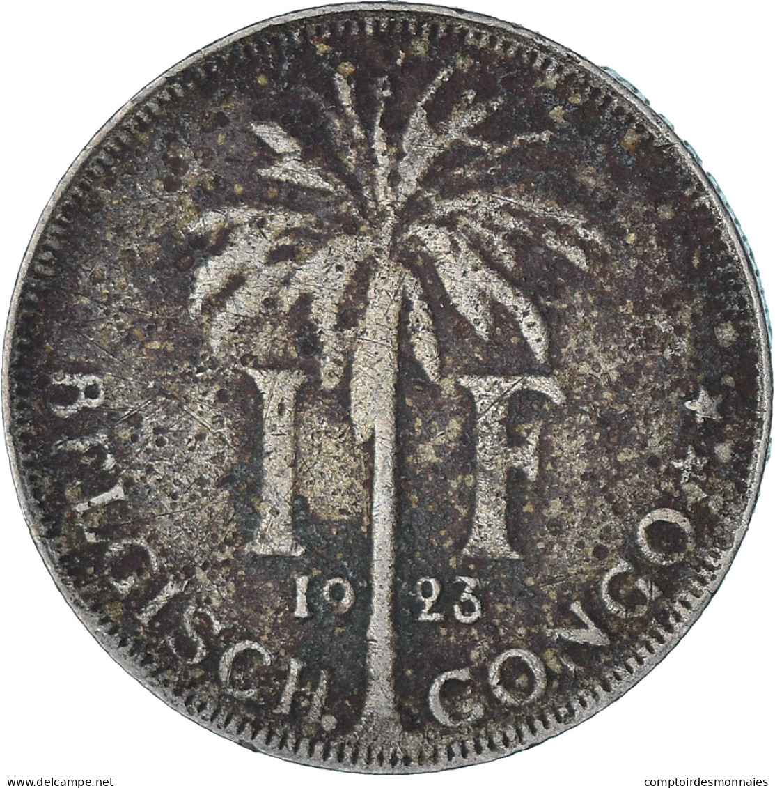 Monnaie, Congo Belge, Franc, 1923, TB, Cupro-nickel, KM:21 - 1910-1934: Albert I.