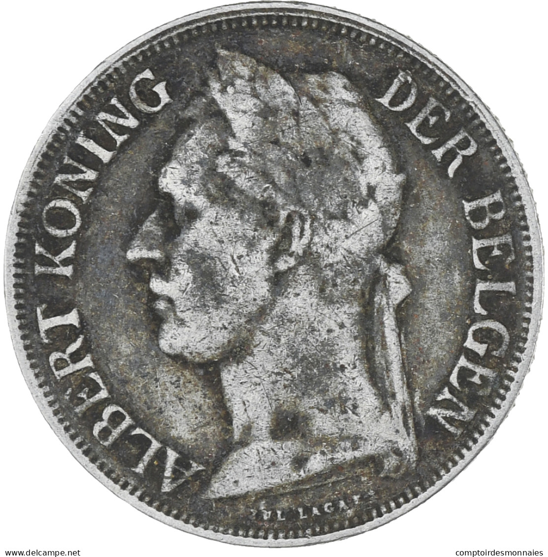 Monnaie, Congo Belge, Franc, 1922, TTB, Cupro-nickel, KM:21 - 1910-1934: Albert I.