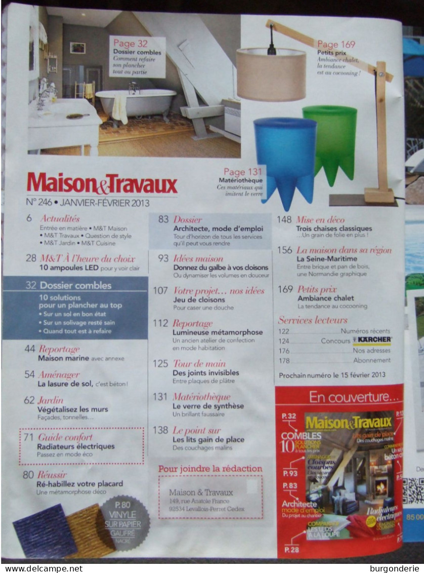 MAGAZINE MAISON ET TRAVAUX / 2013 / N° 246 - House & Decoration