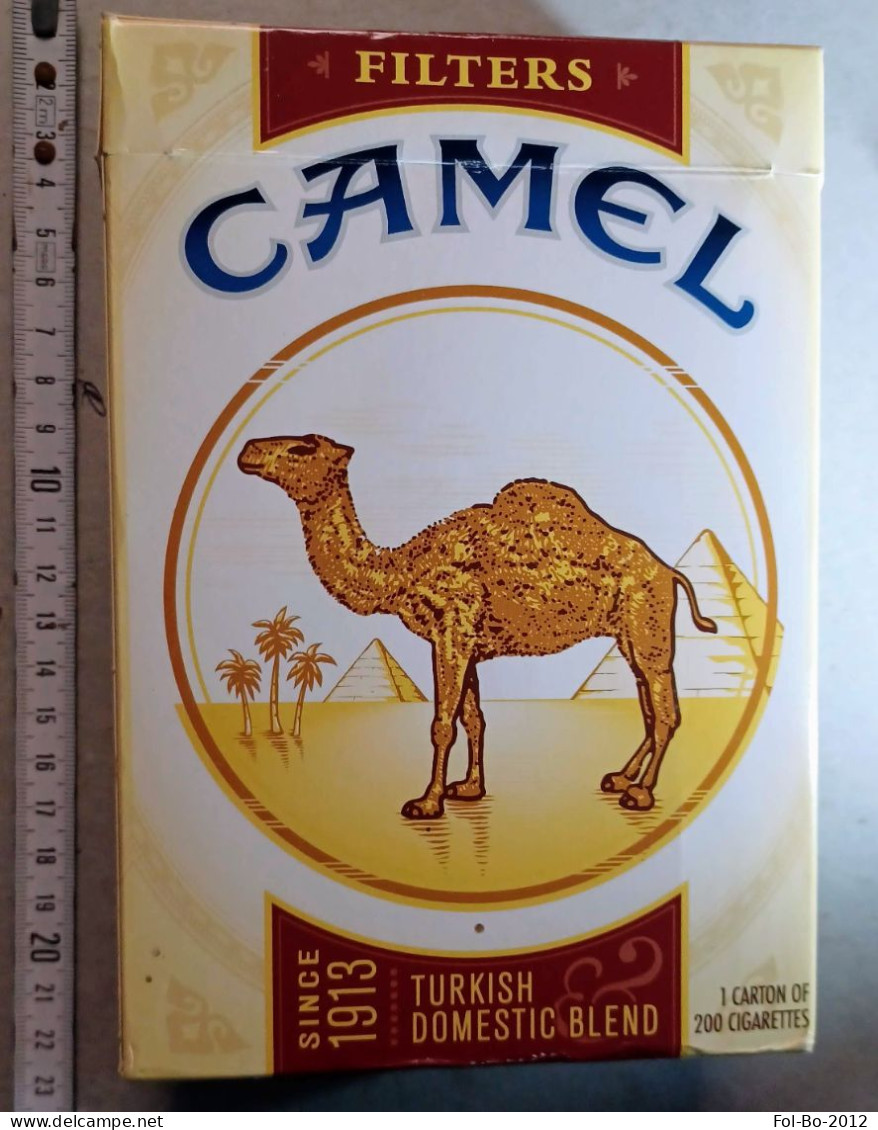 Camel Scatola Grande Con All'interno 10 Pacchetti Vuoti - Schnupftabakdosen (leer)