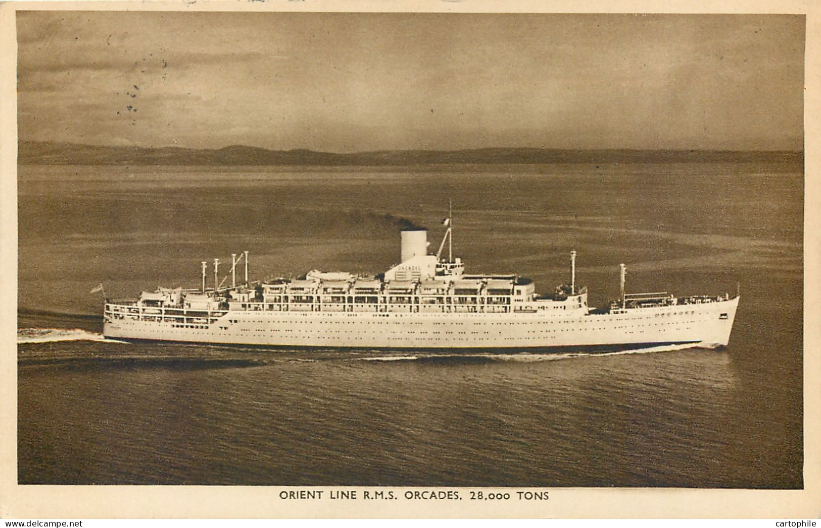 Australia - Orient Line RMS Orcades 1951 From Adelaide - Adelaide