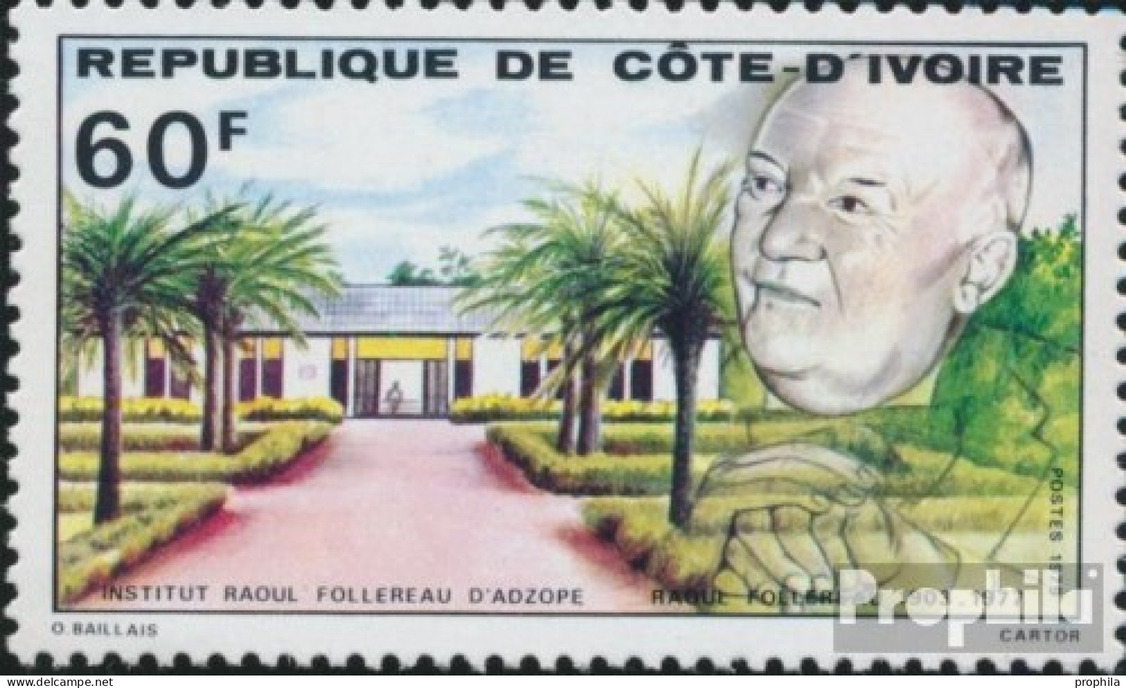 Elfenbeinküste 626 (kompl.Ausg.) Postfrisch 1979 Raoul Follereau Institut - Côte D'Ivoire (1960-...)