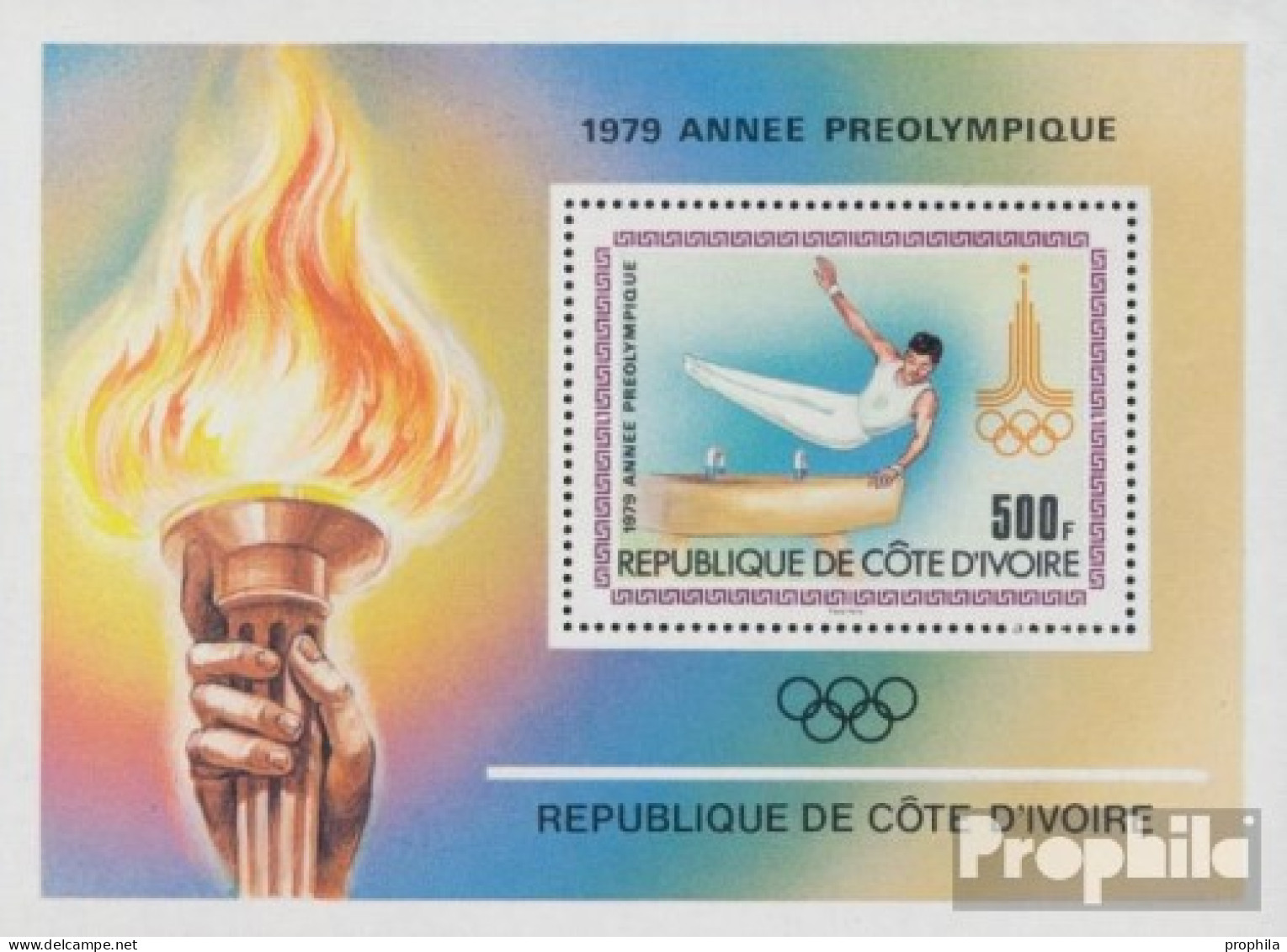 Elfenbeinküste Block15 (kompl.Ausg.) Postfrisch 1979 Olympische Sommerspiele - Côte D'Ivoire (1960-...)