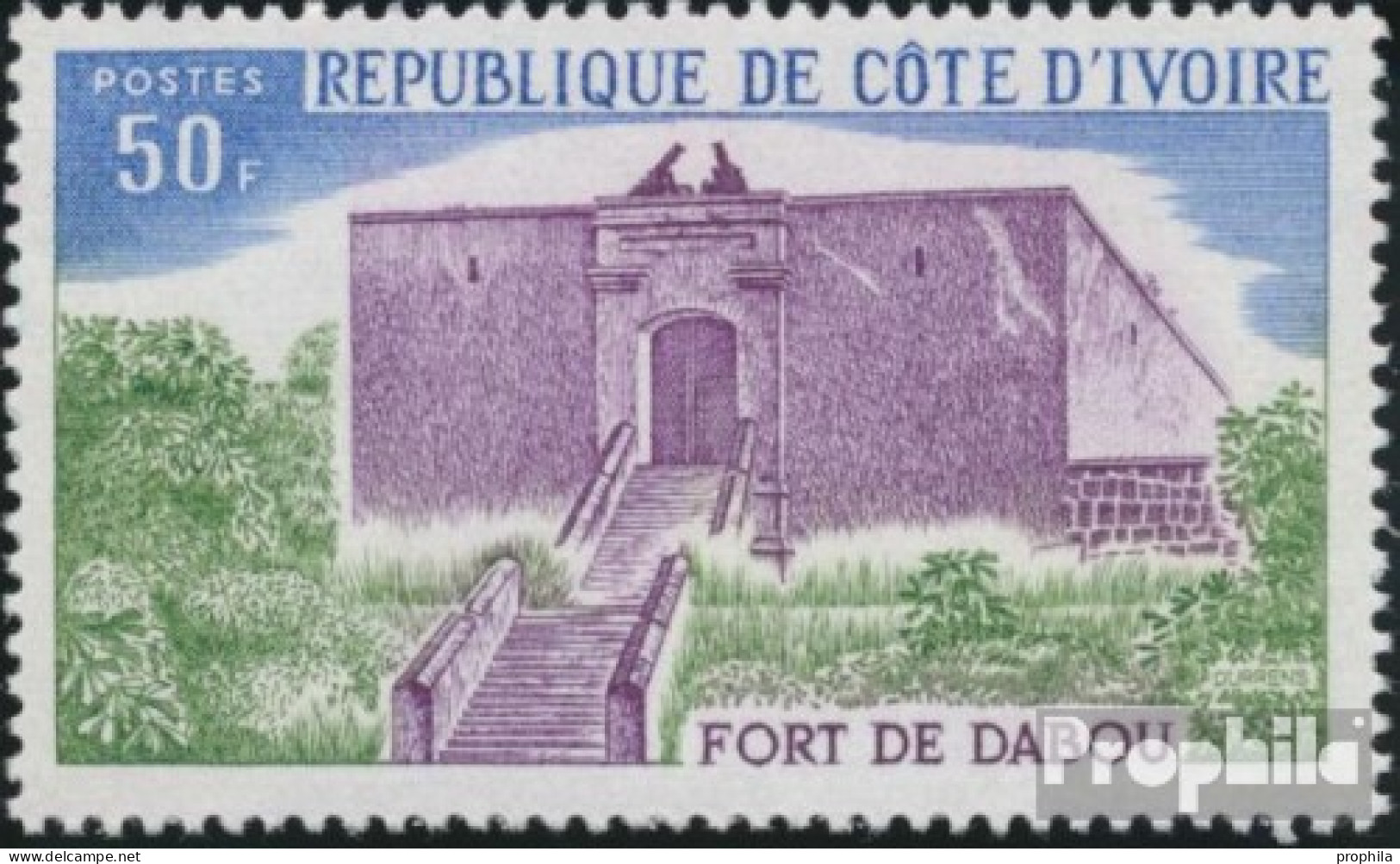 Elfenbeinküste 472 (kompl.Ausg.) Postfrisch 1975 Fort Von Dabou - Côte D'Ivoire (1960-...)